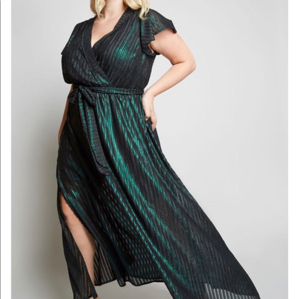 Your Time To Shine Dress by Modcloth Green Maxi